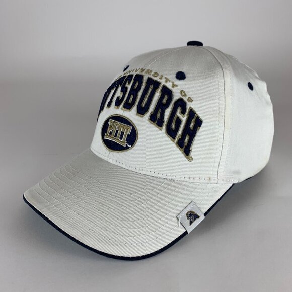 Pitt Panthers NCAA White Zephyr Strapback Adjustable Hat - Picture 1 of 5